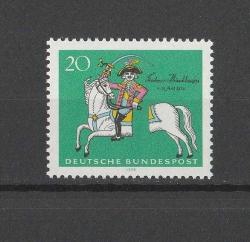 1970 Almanya Baron von Münchhausen'in Doğumunun 250. Yıldönümü Damgasız Tam Seri MNH