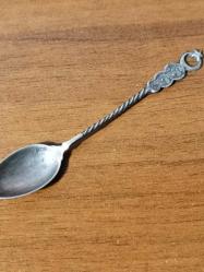 GÜMÜŞ eski türkçe afiyet olsun çay kaşığı 800 ayar 11gr