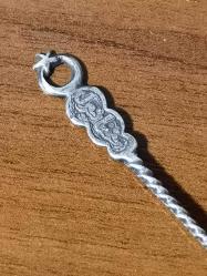 GÜMÜŞ eski türkçe afiyet olsun çay kaşığı 800 ayar 11gr