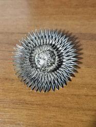 GÜMÜŞ telkari el yapımı kadın broş ayçiçeği   26gram 900 ayar garantili