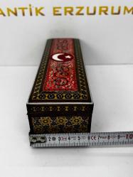 El Yapımı Hatem Sanatı Ay Yıldız desenli Mücevher Kutusu