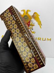 El Yapımı Hatem Sanatı Ay Yıldız desenli Mücevher Kutusu