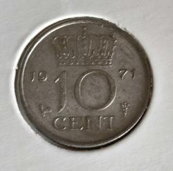 HOLLANDA 10 CENT 1971