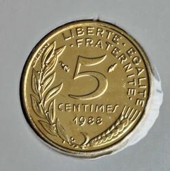 FRANSA 5 CENTİMES 1988