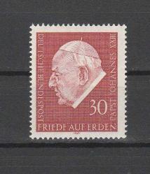 1969 Almanya  Papa XXIII. Johannes Damgasız Tam Seri MNH