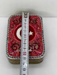 El Yapımı Hatem Sanatı Ay Yıldız desenli Mücevher Kutusu