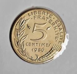 FRANSA 5 CENTİMES 1988