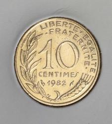 FRANSA 10 CENTİMES 1982
