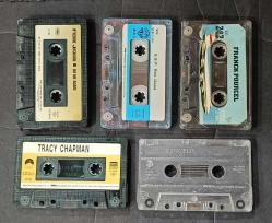 KARTONETSİZ YABANCI KASET LOTU * LOT 271 * FREDDIE JACKSON * BEE GEES * FRANCK POURCEL * VANGELIS * TRACY CHAPMAN * 5 KASET