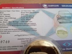 Altın Kaplamalı Gümüş Para TOGG