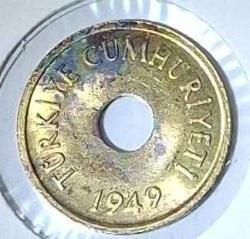 1949 DELİKLİ 1 KURUŞ ÇİLL KONDÜSYON