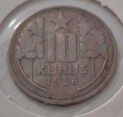 LOT.15 » 1938 NİKEL 10 KURUŞ