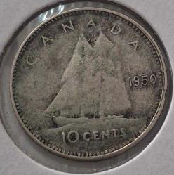LOT.13 » 1950 KANADA 10 CENT GÜMÜŞ
