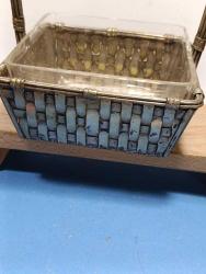 P36----HASIR ÖRGÜ GÜMÜŞ RENGİ KAPLAMA ŞEKERLİK