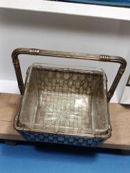 P36----HASIR ÖRGÜ GÜMÜŞ RENGİ KAPLAMA ŞEKERLİK