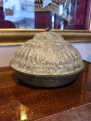 Osmanlı Süleymaniye işi bakır kapaklı kase
