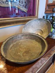 Osmanlı Süleymaniye işi bakır kapaklı kase