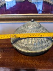 Osmanlı Süleymaniye işi bakır kapaklı kase