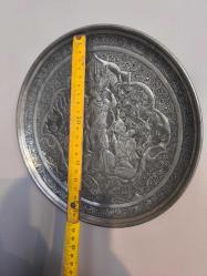 Antika Bakır Duvar Tabağı