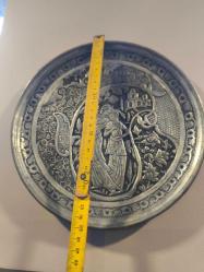 Antika Bakır Duvar Tabağı