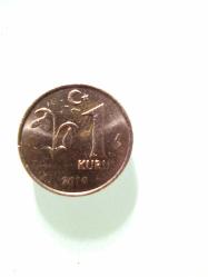 Bir Kuruş Madeni Para 2015 Yılına Ait