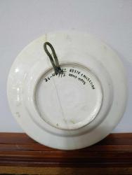 ESKİ DÖNEM EL YAPIMI KÜTAHYA PORSELEN DUVAR TABAĞI