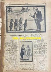 Osmanlıca Karagöz Mizah Dergisi-Gazetesi, Orijinal Dönem Basım, (Ottoman Magazine-Newspaper-Journal Illustré Cara-Gueuz) - 29 Aralık (Kanun-i Evvel) 1926 - Sayı: 1960 - Karikatürist Togo'nun Çalışması: Avrupa Devletleri İttifak Yapmak İçin Almanya'nın Peşinde! 