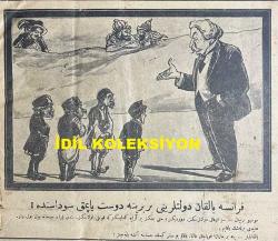 Osmanlıca Karagöz Mizah Dergisi-Gazetesi, Orijinal Dönem Basım, (Ottoman Magazine-Newspaper-Journal Illustré Cara-Gueuz) - 29 Aralık (Kanun-i Evvel) 1926 - Sayı: 1960 - Karikatürist Togo'nun Çalışması: Avrupa Devletleri İttifak Yapmak İçin Almanya'nın Peşinde! 