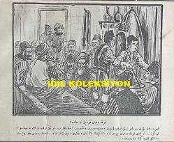 Osmanlıca Karagöz Mizah Dergisi-Gazetesi, Orijinal Dönem Basım, (Ottoman Magazine-Newspaper-Journal Illustré Cara-Gueuz) - 31 Ocak 1925 - Sayı: 1761 - Hicri: 6 Recep 1343 - Rumi: 31 Kanun-i Sani 1341 - Karikatür: Bahriyemiz Top Talimleri Ederken: 