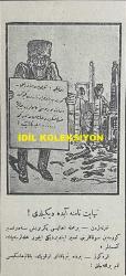 Osmanlıca Karagöz Mizah Dergisi-Gazetesi, Orijinal Dönem Basım, (Ottoman Magazine-Newspaper-Journal Illustré Cara-Gueuz) - 31 Ocak 1925 - Sayı: 1761 - Hicri: 6 Recep 1343 - Rumi: 31 Kanun-i Sani 1341 - Karikatür: Bahriyemiz Top Talimleri Ederken: 
