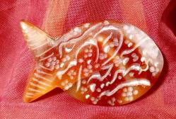 NAS SURESİ YAZILI DOĞAL AKİK TAŞI