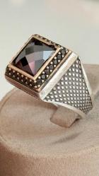 925 AYAR GÜMÜŞ SAFŞR TAŞLI YÜZÜK