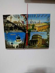 BURSA GÖRSELLİ ÇİNİ DUVAR SAATİ