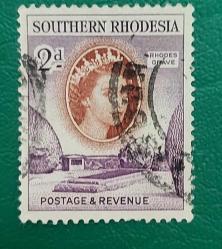 İngiliz sömürgesi Güney Rodezya- 1953I- damgalı