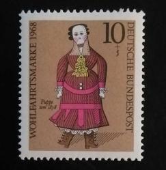 1968 ALMANYA DAMGASIZ POSTA PULU