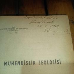 Mühendislik Jeolojisi (Prof. Dr. İhsan Ketin'e İmzalı İthaflı)