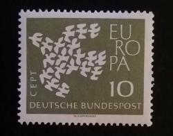 1961 ALMANYA DAMGASIZ POSTA PULU EUROPA CEPT