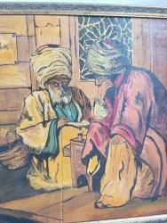 Antika Yakma & Boyama Tablo | Oryantal Sahne