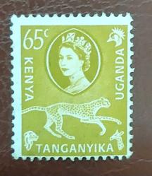 İngiliz sömürgesi Kenya -Uganda-Tanganika-damgasiz