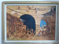 Osmanlı Geçidi – Yakma Tekniği ve Akrilikle Can Bulmuş Oryantal Sahne