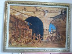 Osmanlı Geçidi – Yakma Tekniği ve Akrilikle Can Bulmuş Oryantal Sahne