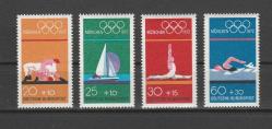 1972 ALMANYA MÜNİH OLİMPİYAT OYUNLARI DAMGASIZ TAM SERİ MNH