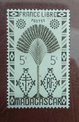 Fransız Sömürgesi Madagaskar- damgasız