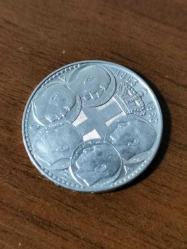 1963 yunanistan 30 apaxmai gümüş madalyon  20 gr    34mm