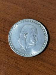 1970 mısır  gümüş 1 paunt  26gr  40mm