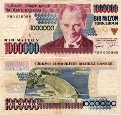 TC 7.Emisyon 1.000.000 TL 2.Tertip-K90 Temiz Takımın f1 Ayağı