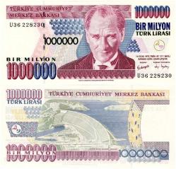 TC 7.Emisyon 1.000.000 TL 3.Tertip-U36 ÇİL