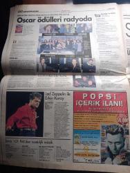 Gazete Pazar Kültür Gazetesi - Turkish Newspaper - 23 Mart 1997 - 36. yıldönümünde dünya tiyatrolar gününde insanlığın temel sorusu artık tiyatronun da temel sorusu olmak ya da olmamak - tiyatrocu Ali Sürmeli fotoğraf - Aslı Öngören  Fotoğraf - Tolga Çevik Hadi Çaman Yeditepe Oyuncularının sahnelediği küheylan'da oynuyor - 1996 Oscar adayları - portre Suna Pekuysal bir yaşam - Ali Poyrazoğlu - Cihan Ünal - Tilbe Saran - Talimhane sahnesinde çıplak ayak oyunu - Tiyatrotek Nazım Hikmet vatan haini - kaçırılmaması gereken 25 film - William Shakespeare'den Romeo Juliet - aşk meleği filmi Teşvikiye AFM'de - İstanbul yöneticisi Martin Fryer Nazi propagandasına karşı kurulan İngiliz kültürü anlattı - 11 yıldır onunlayız Coca Cola - İngiltere'nin yeni pop ihracatı Spice Girls milyonları peşine taktı fotoğraf - şarkısını bulan kadın Deniz Türkali fotoğraf - şarkıcı küçük Onur fotoğraf - kadın cinselliğine bakış - Müjde Ar ve Nur Sürer dul bir kadın filminde fotoğraf - Led Zeppelin