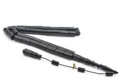 Hakan Turan İmzalı Kesme Model Siyah Sıkma Kehribar Tesbih