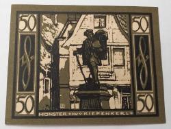 ALMANYA NOTGELD DER STADT 50 MÜNSTER 1570